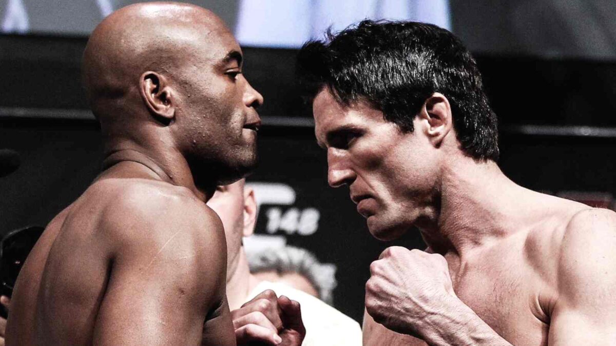 
Anderson Silva vs. Chael Sonnen in an upcoming boxing bout 
