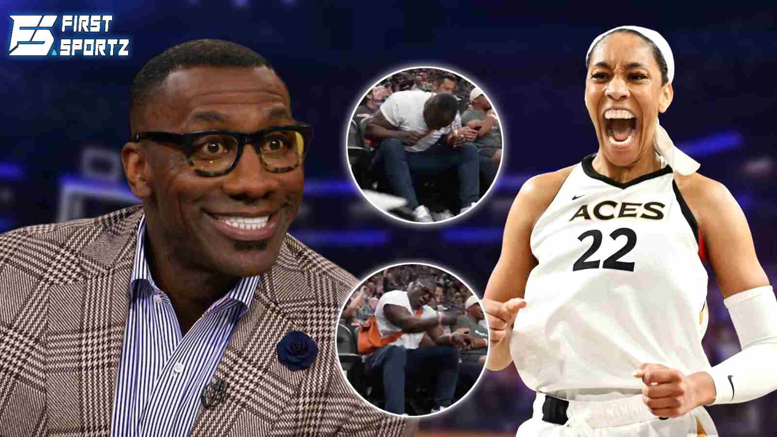 WATCH: ‘Pumped up’ Shannon Sharpe loses his bracelet while hyping up A’ja Wilson’s bucket