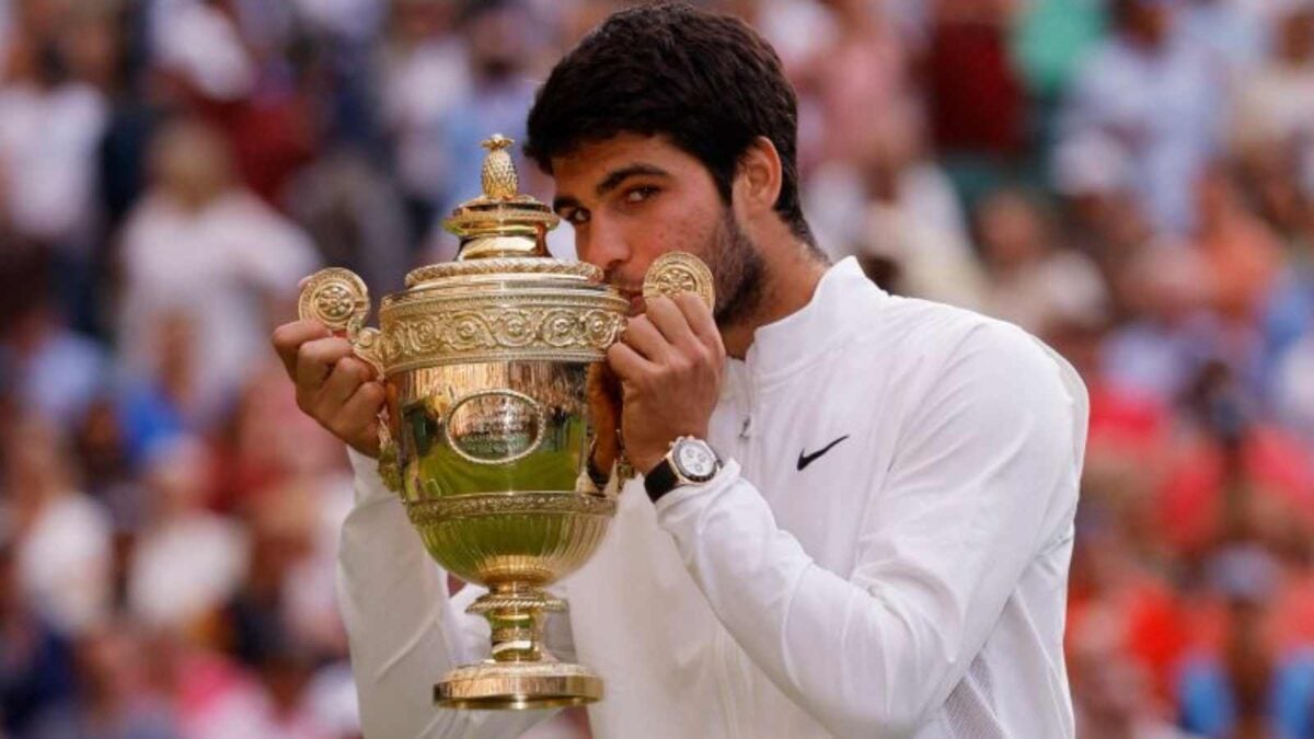 Carlos Alcaraz at Wimbledon