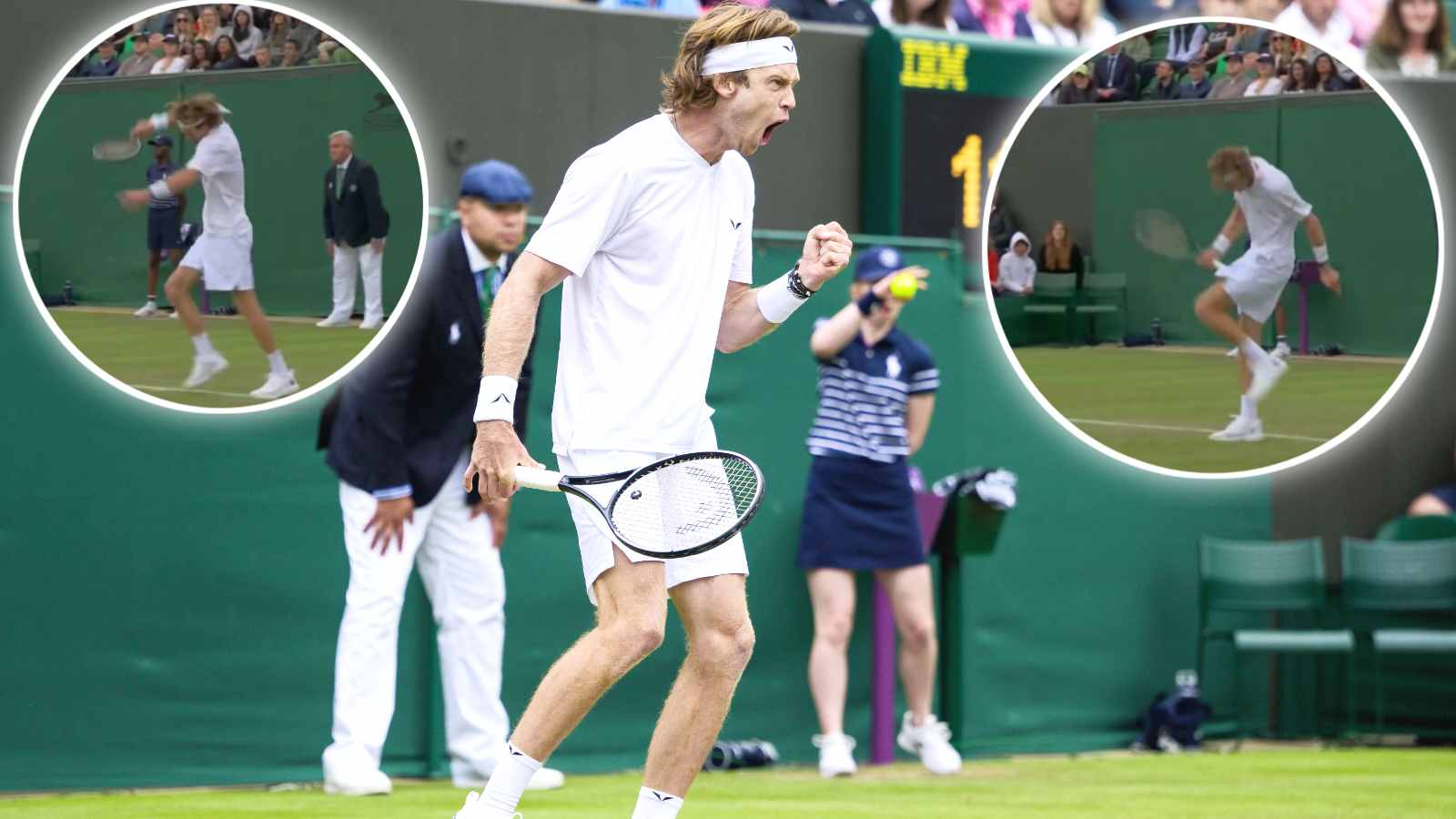 WATCH: “Rublev needs to see a sports psychologist”- Andrey Rublev smashes racket on his knee multiple times in anger at Wimbledon, fans react