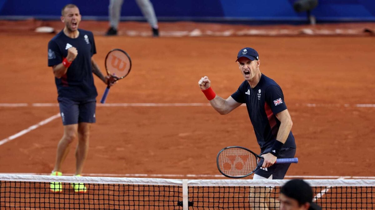 Andy Murray and Dan Evans at the Paris Olympics