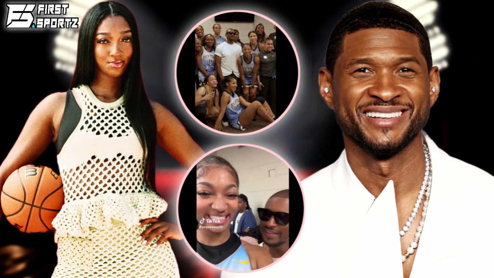 WATCH: Usher leaves Chicago Sky team blushing after greeting every player personally