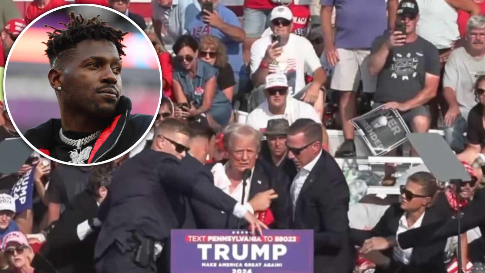 ‘Pumped up’ Antonio Brown calls Donald Trump “F**king Legend of the Decade” after he survives public assassination attempt