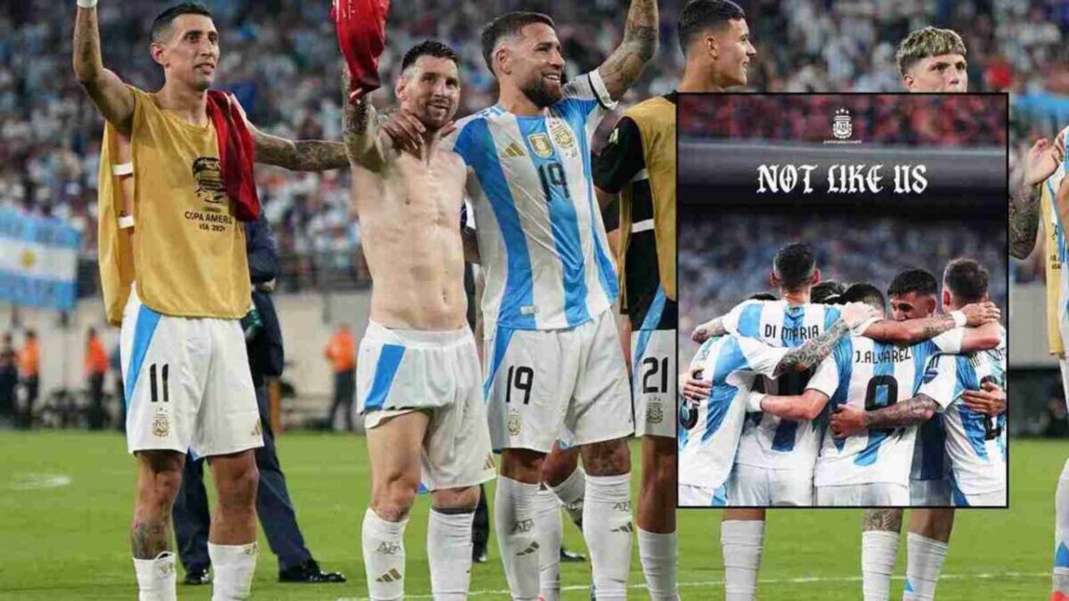 Argentina's official social media accounts took a dig at Drake after they beat Canada in the semi-final! (Via X/@copaamerica_ENG & Argentina)