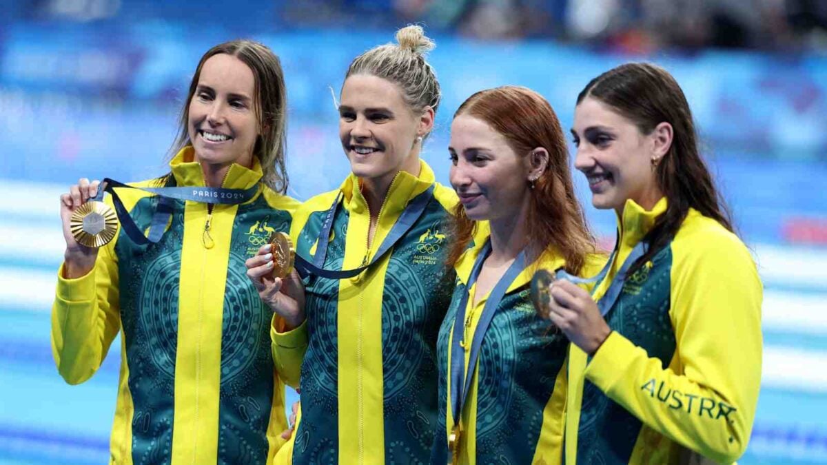 Australian 4x100 freestyle relay team Paris Olympics