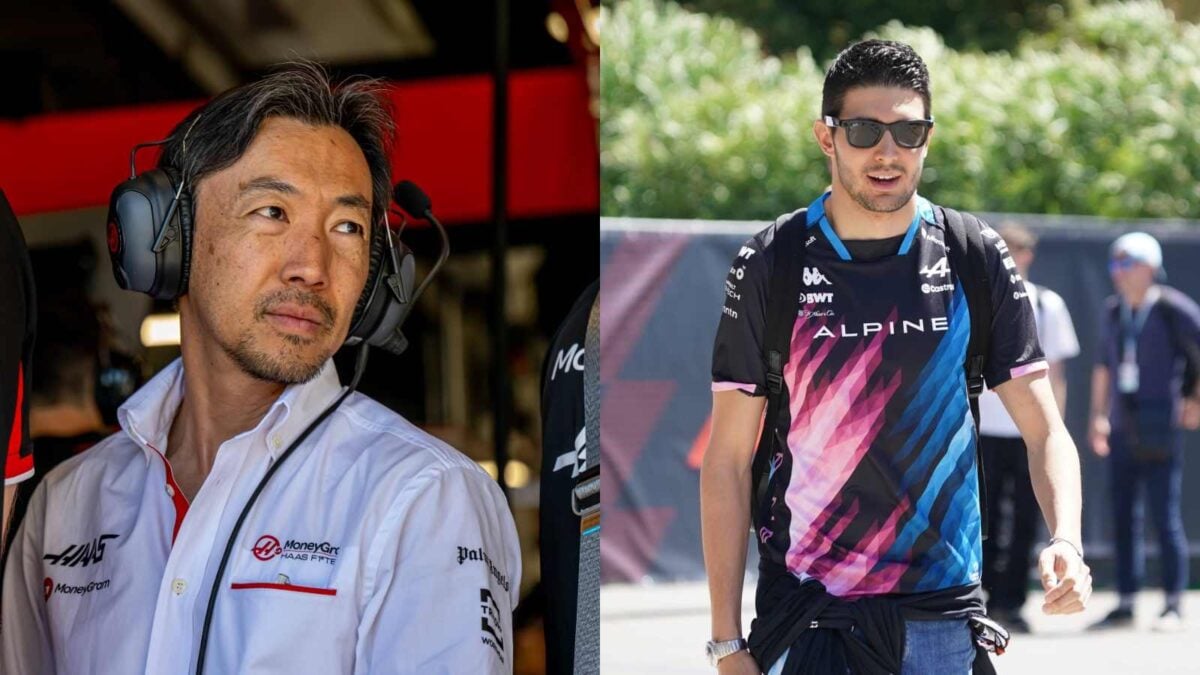 Ayao Komatsu and Esteban Ocon