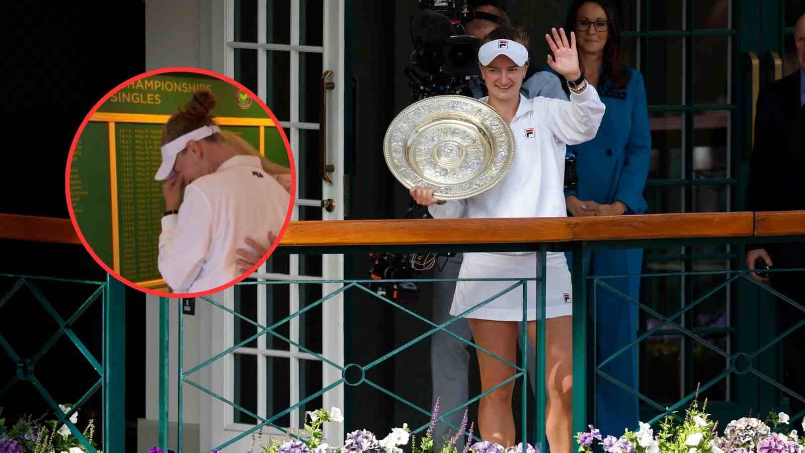 WATCH: Barbora Krejcikova In Tears After Watching Her Name Go Up ...