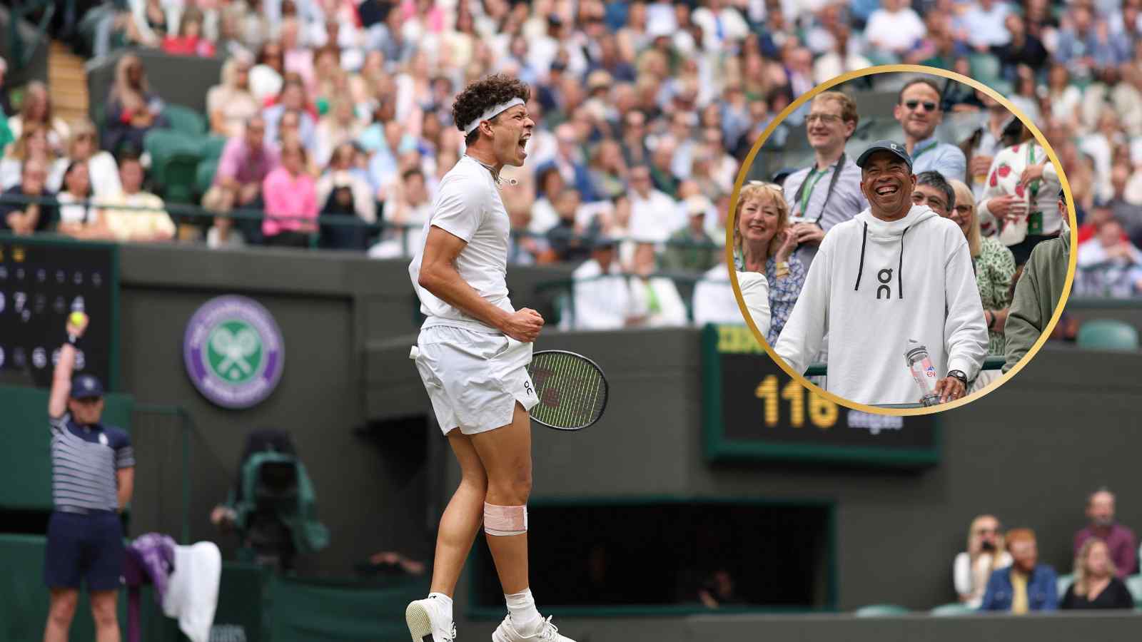 Ben Shelton reacts to the news of matching his dad’s record at Wimbledon, indicates that there is more to come