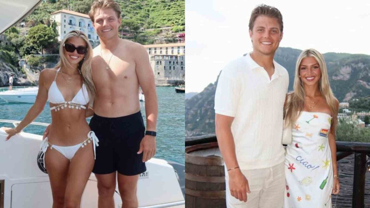 Broncos' Zach Wilson announces engagement to model girlfriend Nicolette Dellanno in Italy