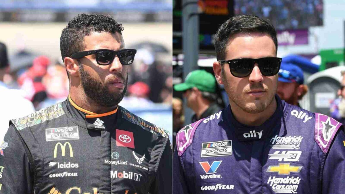 Bubba Wallace and Alex Bowman