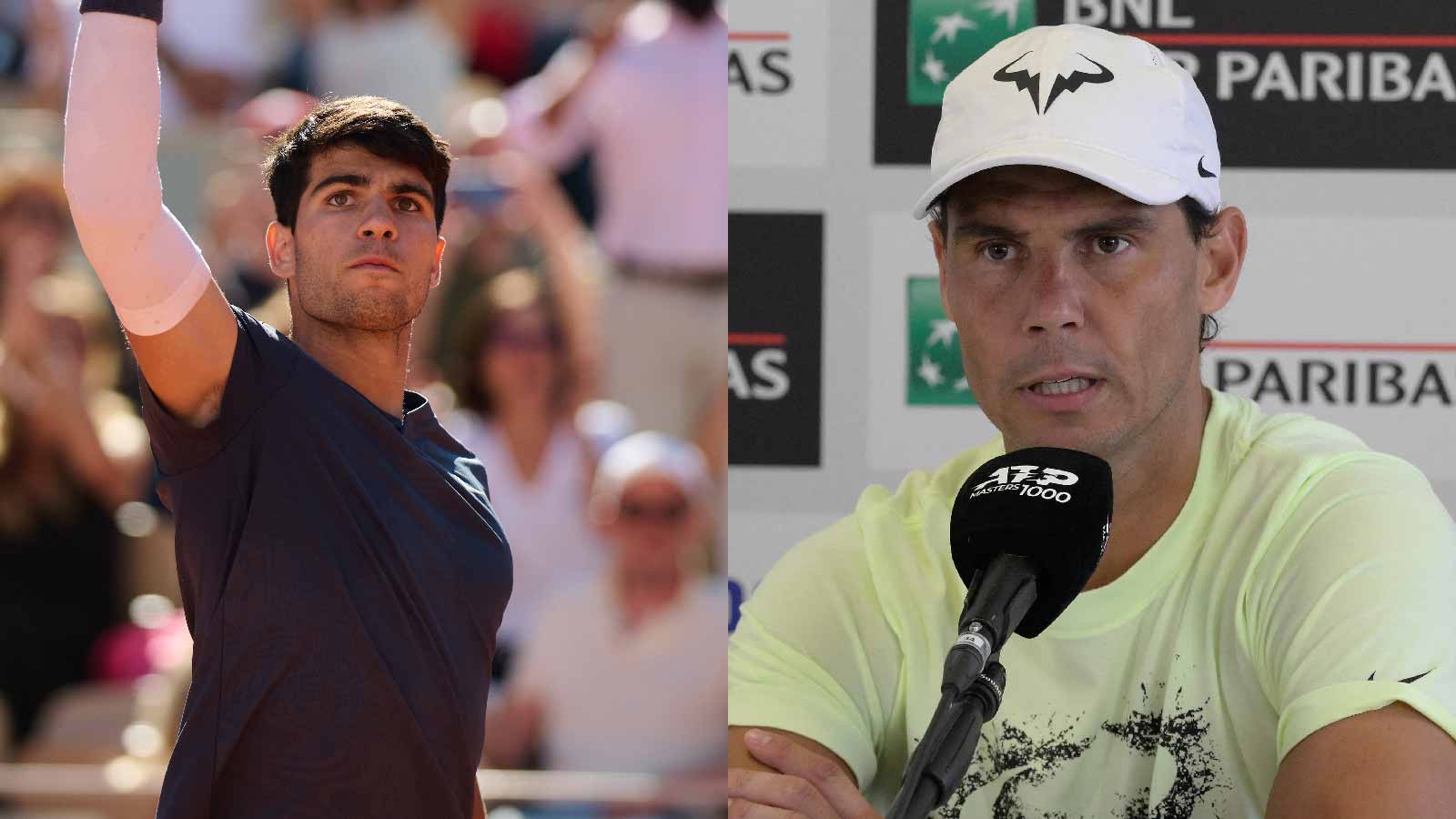 Rafael Nadal and Carlos Alcaraz schedule first practice at Roland