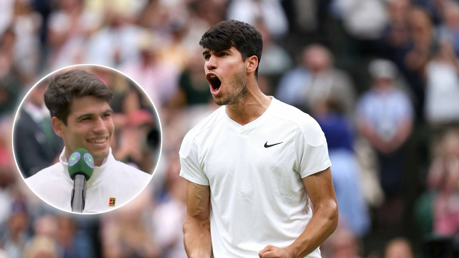 WATCH: Wimbledon crowd loudly boos Carlos Alcaraz as he brings up ‘Spanish football’ after beating Daniil Medvedev in semifinals ahead of 2024 Euro Cup final