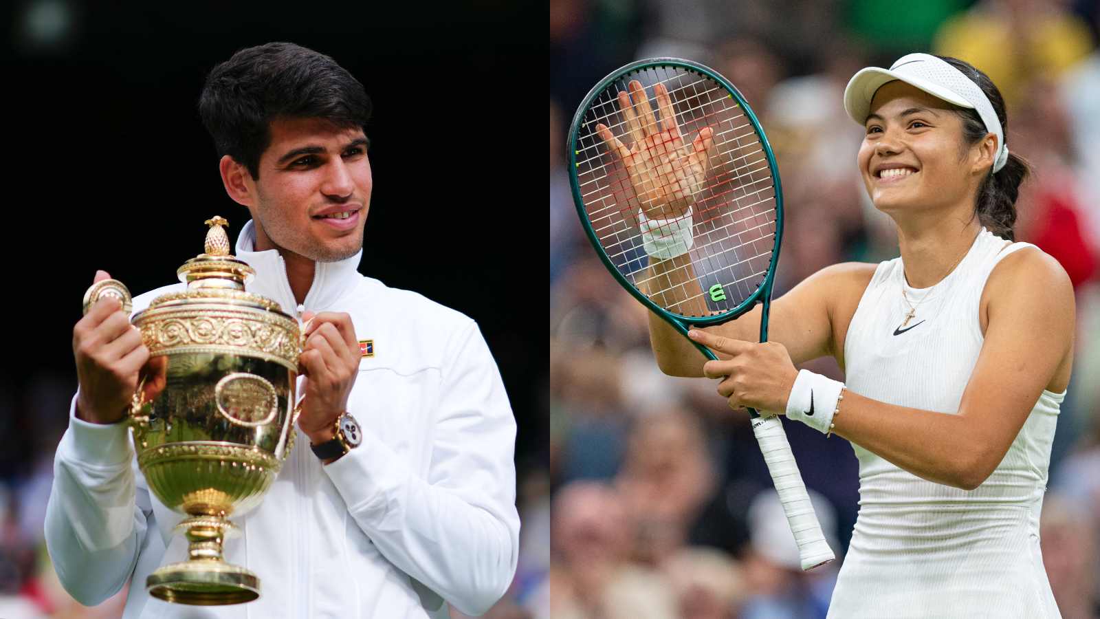 WATCH: Carlos Alcaraz gets awkward after being asked about Emma Raducanu’s presence in Wimbledon final