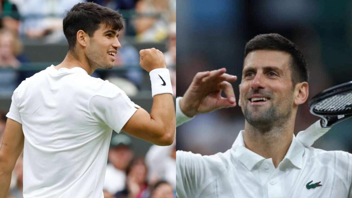 Carlos Alcaraz Novak Djokovic Wimbledon