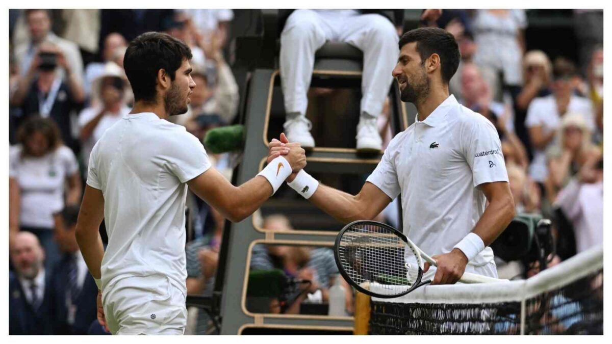 Carlos Alcaraz Novak Djokovic Wimbledon