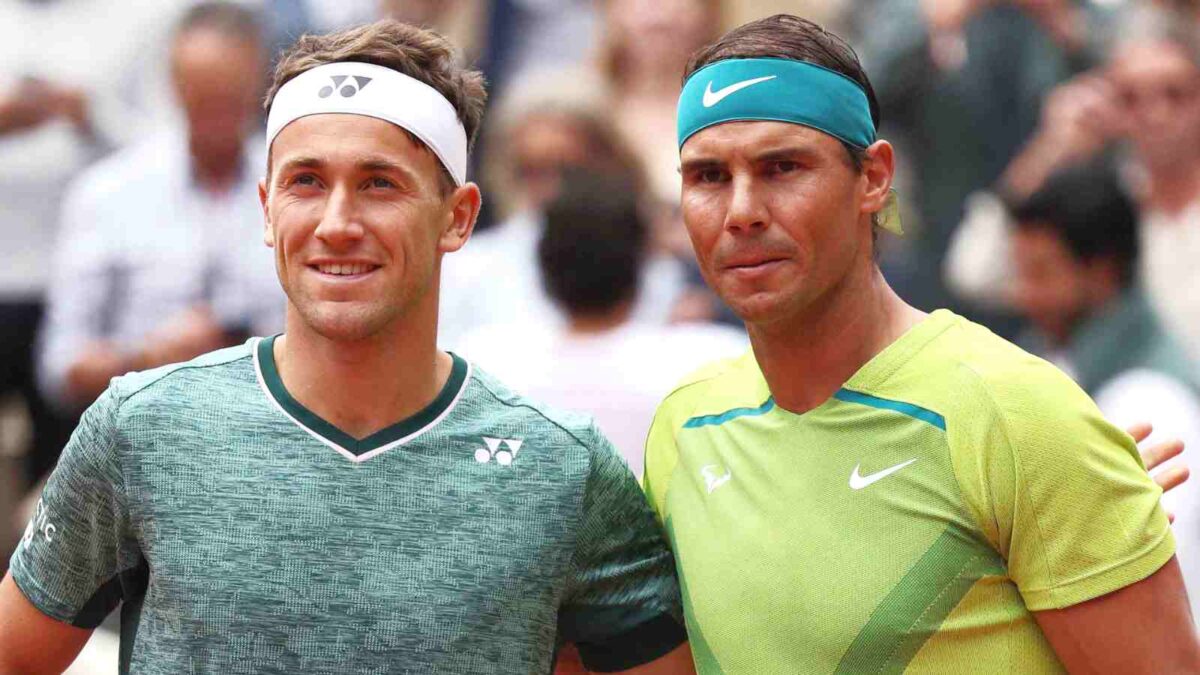 Casper Ruud and Rafael Nadal