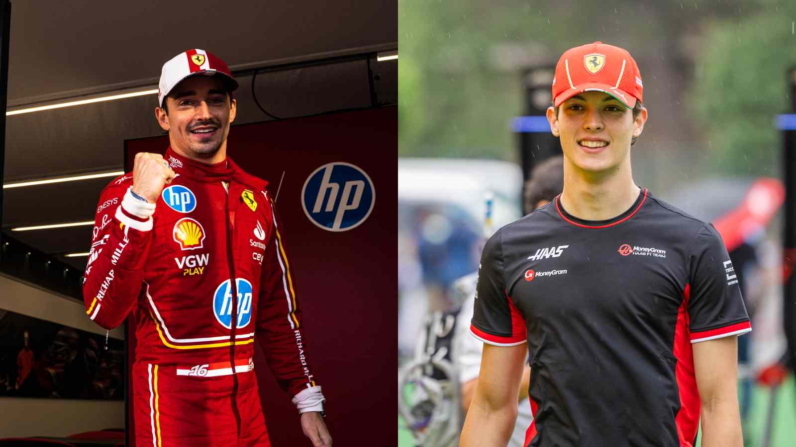 Charles Leclerc praises ‘incredibly talented’ Oliver Bearman after signing with Haas for 2025