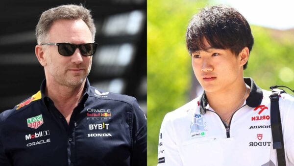 Christian Horner and Yuki Tsunoda