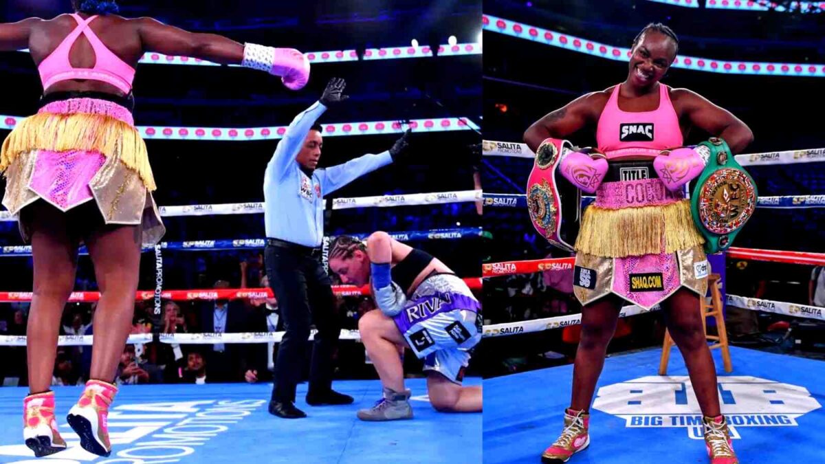 Fans react to the heavy-handed Claressa Shields