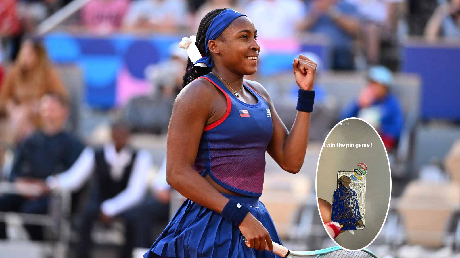 Coco Gauff claims to win the ‘pin game’ as she shows off her present from Snoop Dogg