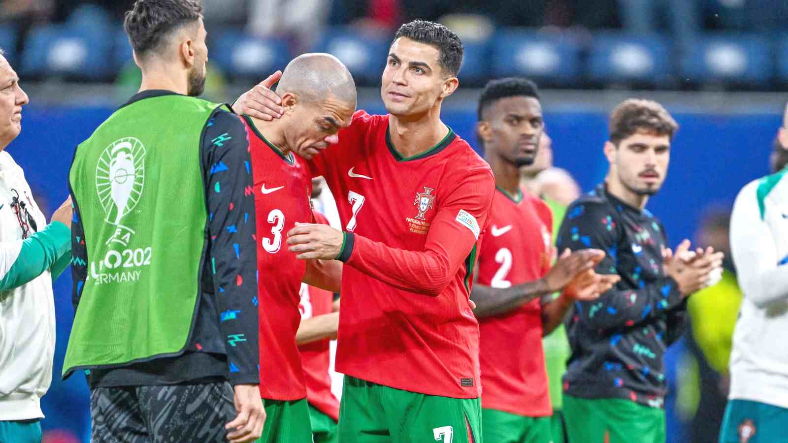 WATCH: Cristiano Ronaldo consoles ‘crying’ Pepe after Portugal’s tough loss to France in Euro 2024