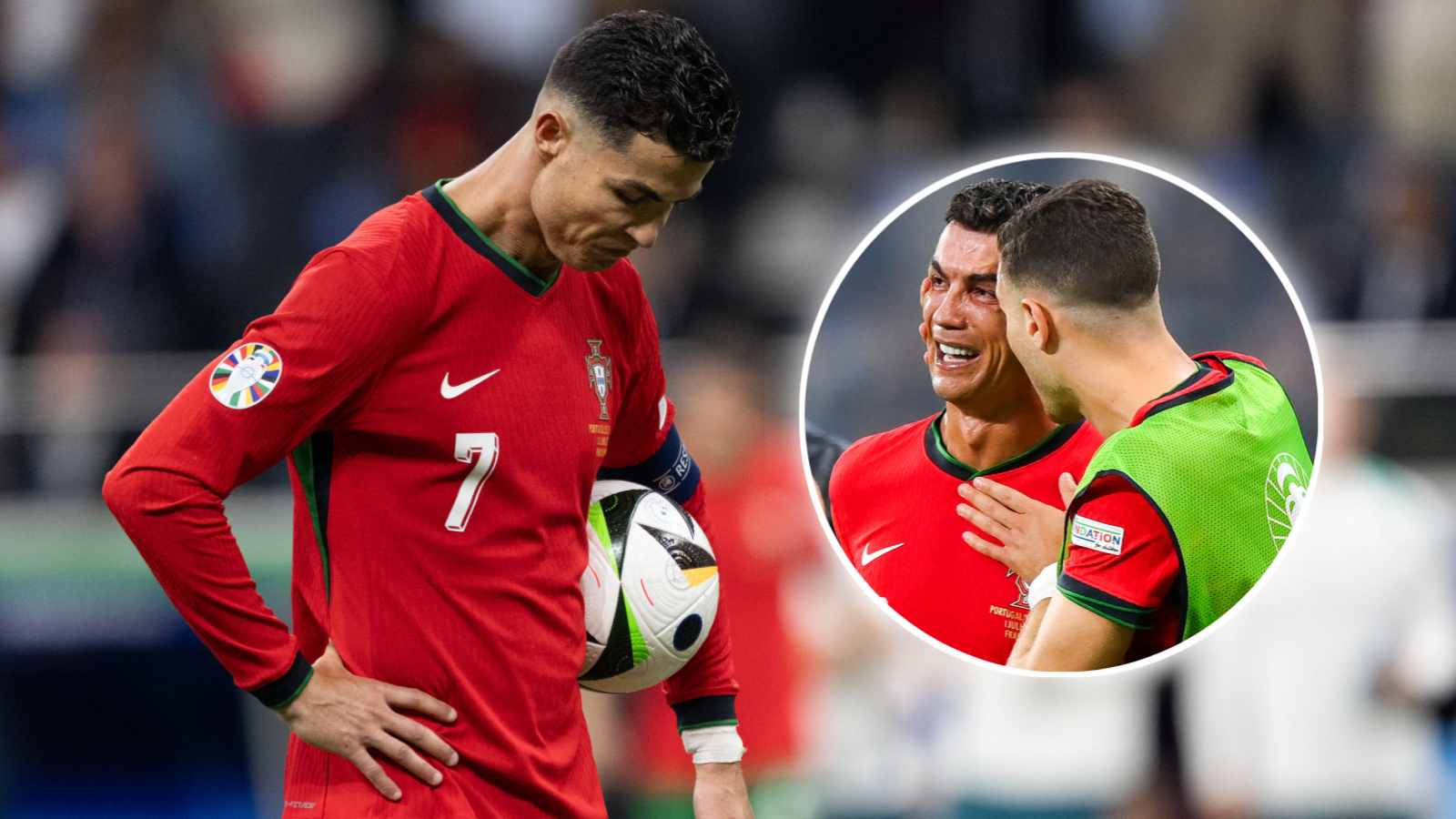 ‘Brutal’ Cristiano Ronaldo left in tears after missing ‘crucial’ penalty against Slovenia in Round of 16