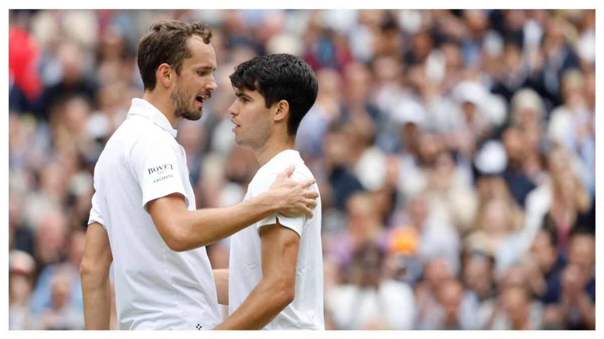 Daniil Medvedev and Carlos Alcaraz