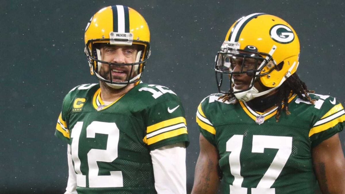 Aaron Rodgers and Davante Adams