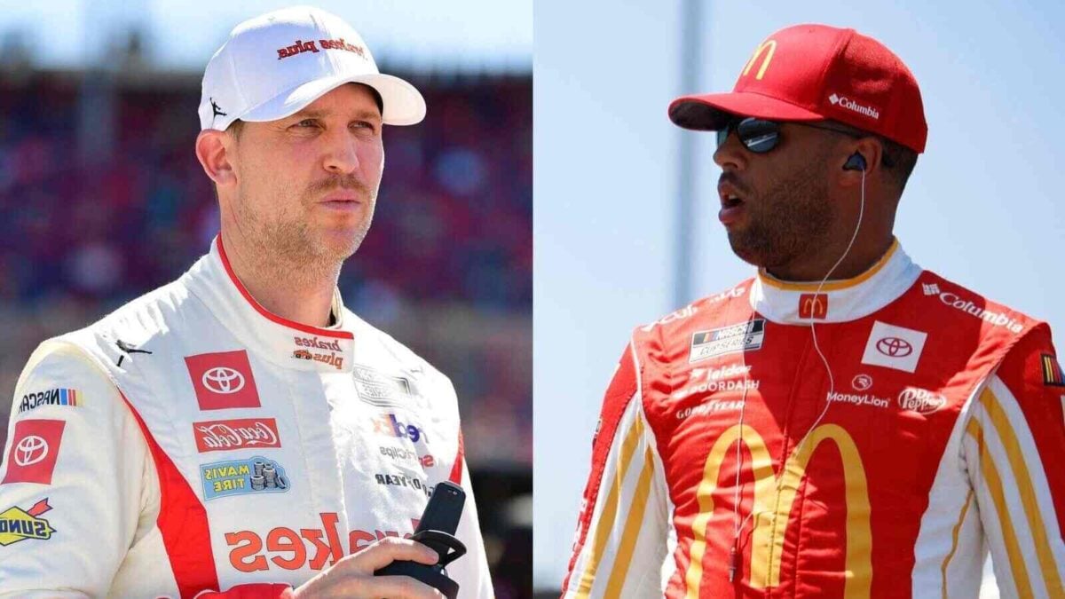 Denny Hamlin Confesses It’s “Painful” to See 23XI Racing’s Struggle 1 Denny Hamlin and Bubba Wallace