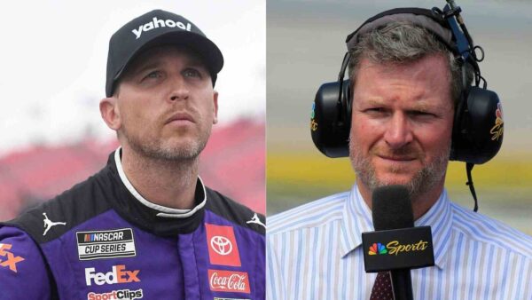 Denny Hamlin and Dale Earnhardt Jr.