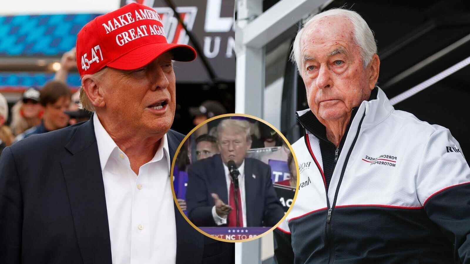 WATCH: “Roger Penske like a great guy”- Donald Trump hilariously claims he will fire America’s military generals and replace them with NASCAR personals