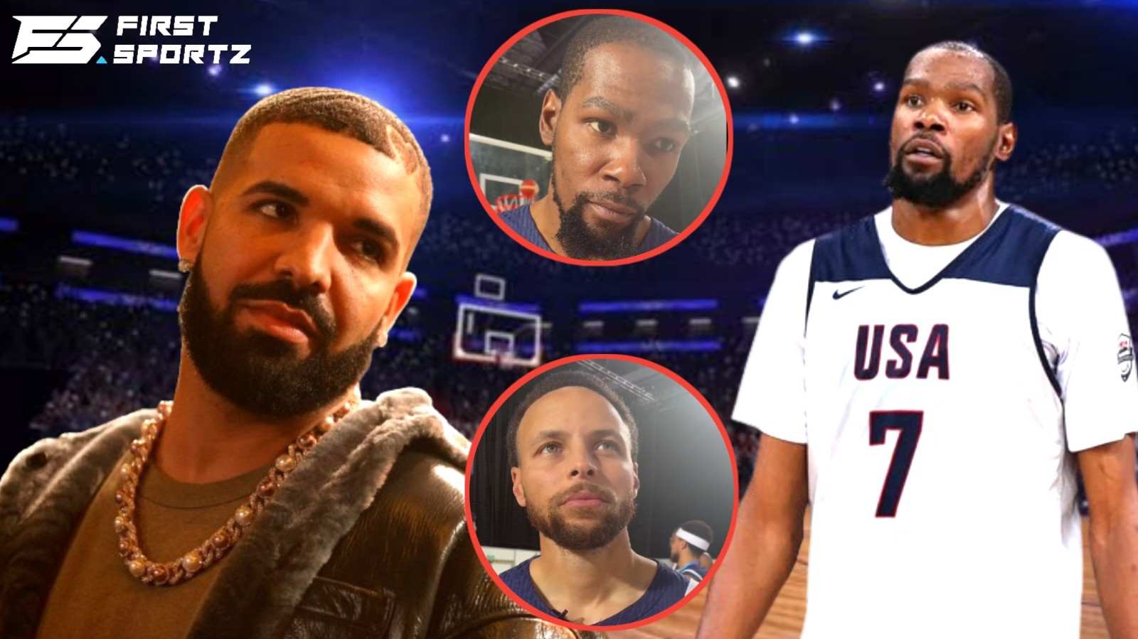 Drake tops chart of Team USA stars Kevin Durant, Steph Curry, and ...