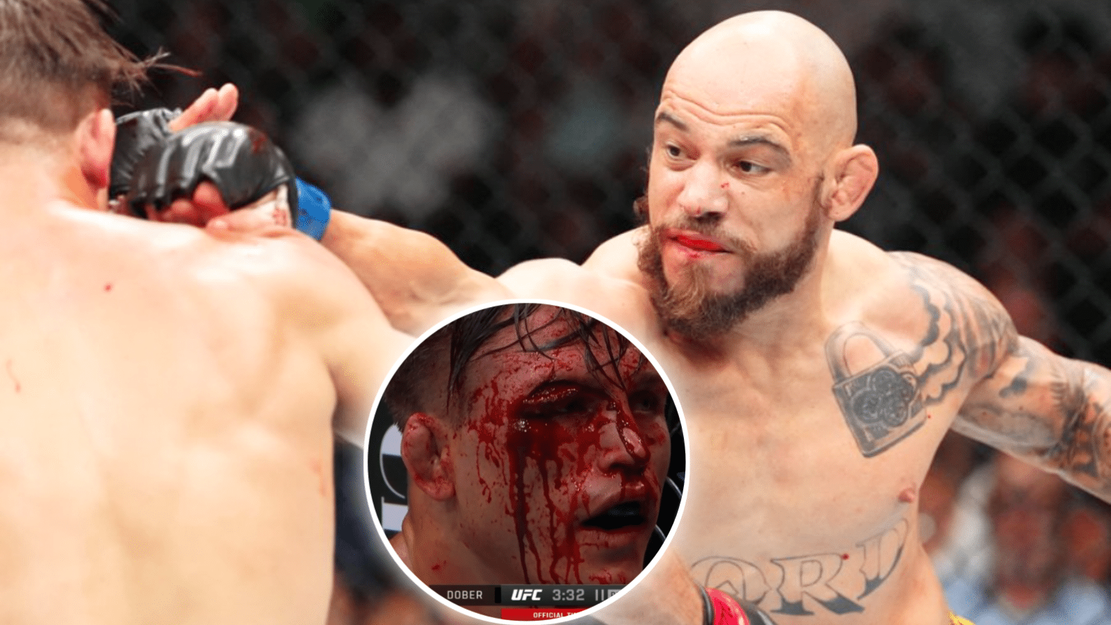 Graphic Warning! Absolute war leaves Drew Dober with ‘nasty’ cut against Jean Silva 