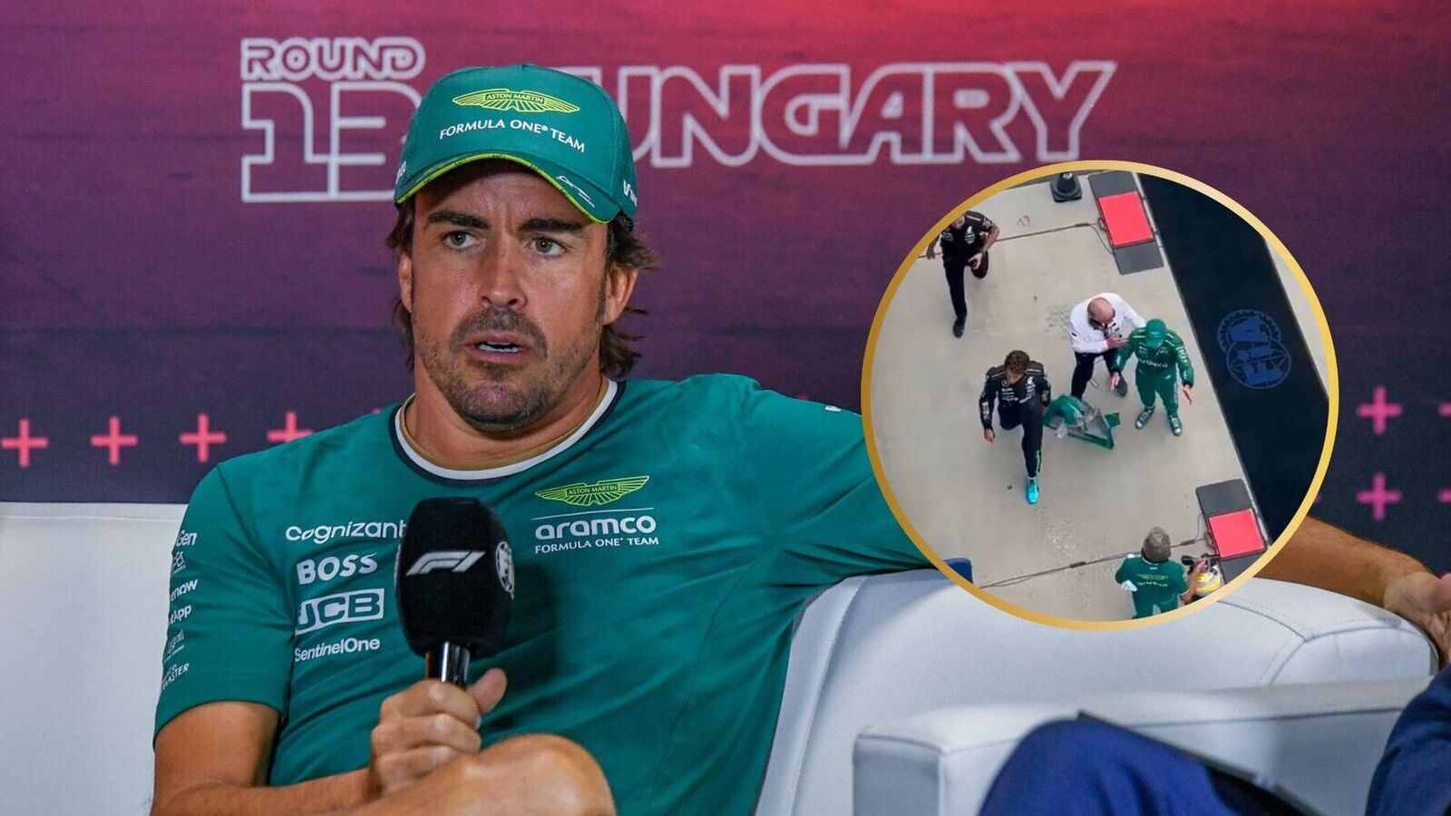 WATCH: Fernando Alonso throws a tantrum during weigh-ins at Hungarian GP