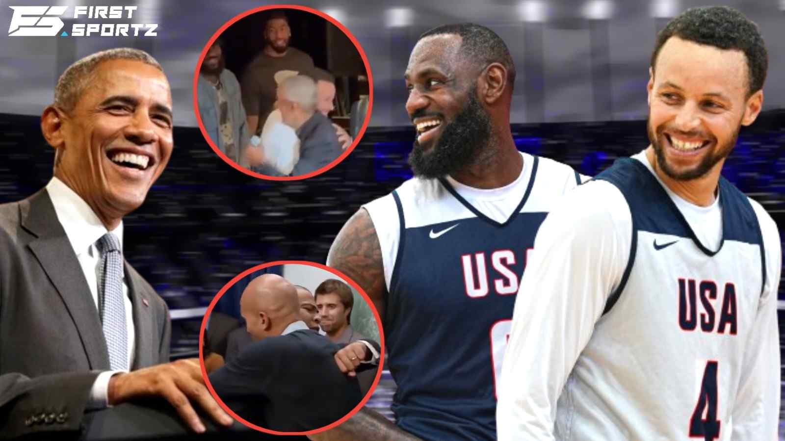 ‘Hooper-in-chief’ Barack Obama recreates VIRAL meme dapping Stephen Curry, LeBron James, and Team USA