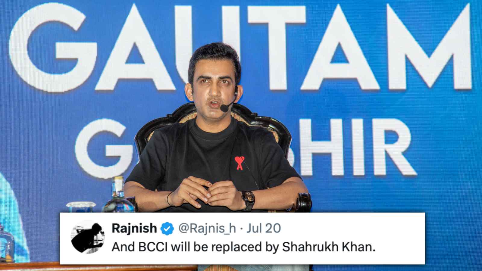 “BCCI will be replaced by Shahrukh Khan”- Fans mock Gautam Gambhir for KKR ‘bias’ in Team India