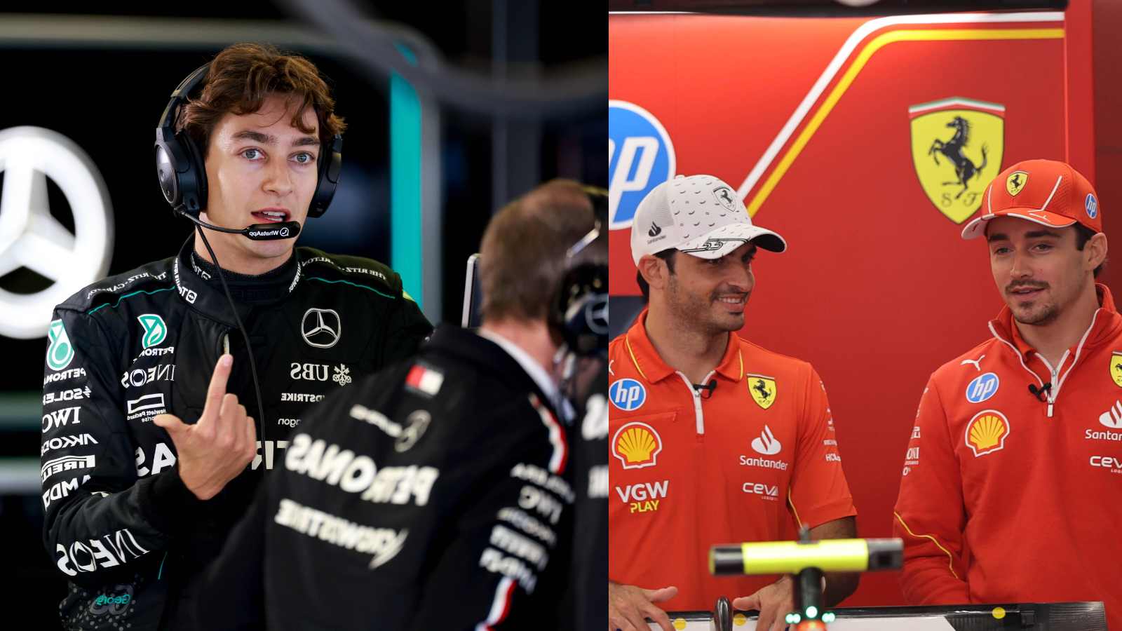 George Russell claims Mercedes is ‘ahead of Ferrari’ amidst the Italian giants torrid F1 run 