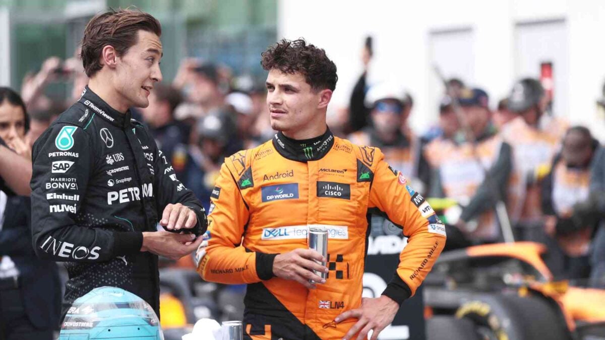 George Russell y Lando Norris