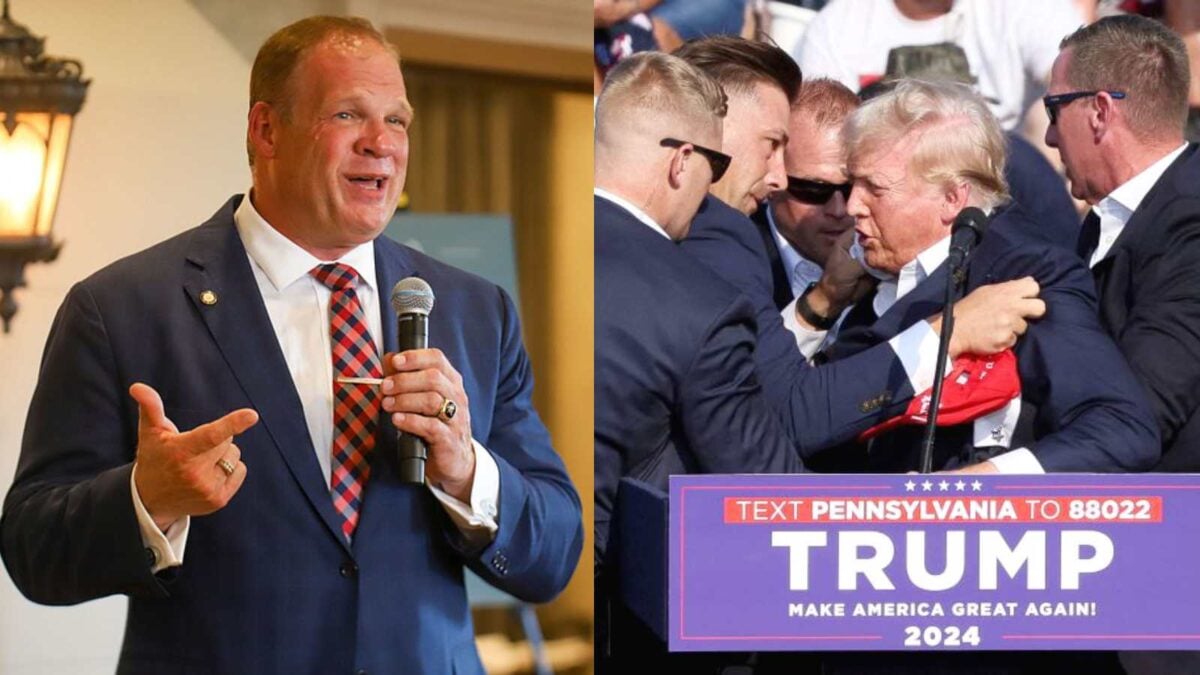 Glenn Jacobs and Donald Trump