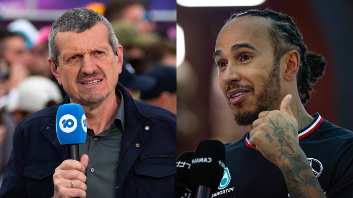 Guenther Steiner and Lewis Hamilton