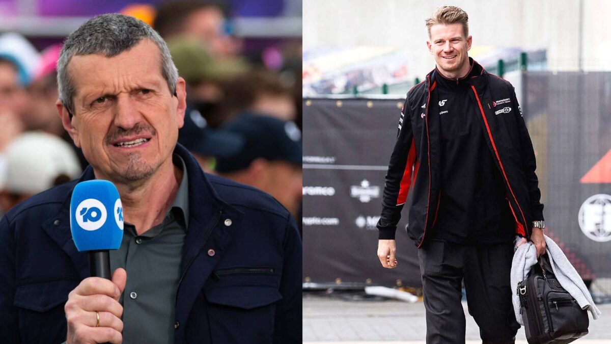 Guenther Steiner and Nico Hulkenberg