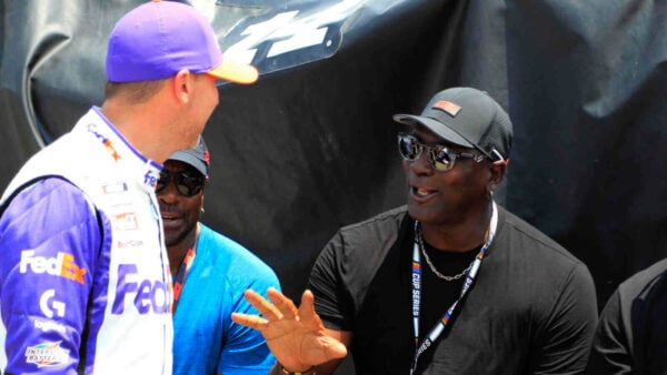 Denny Hamlin and Michael Jordan