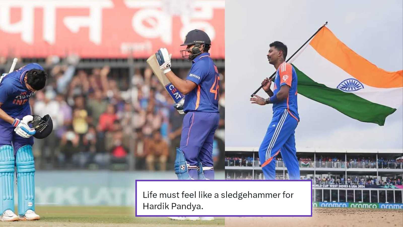 “Life must feel like a sledgehammer”- Fans infuriated as Hardik Pandya removed from vice-captaincy