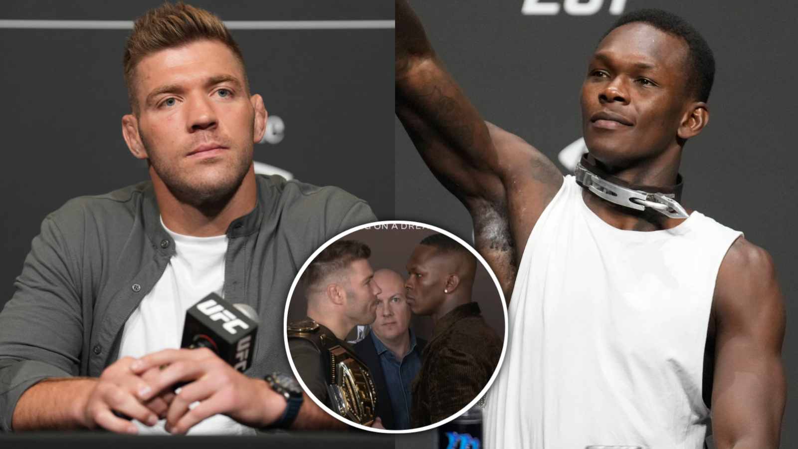 “Just kiss already” – Israel Adesanya and Dricus Du Plessis refusing to look away in face-off sparks hilarious reactions