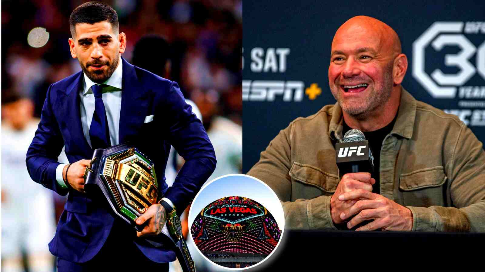 “Ilia Topuria vs….” Dana White’s dream Sphere event’s headliners LEAKED by French broadcast