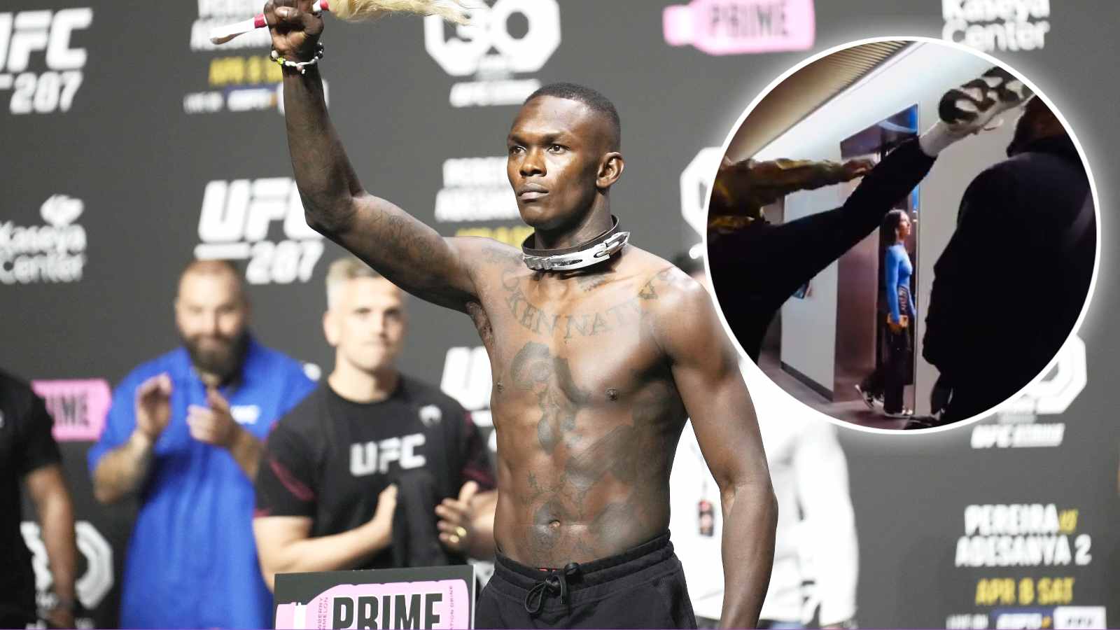 WATCH: Israel Adesanya shows off ‘unlocking’ new kick ahead of Dricus Du Plessis title fight