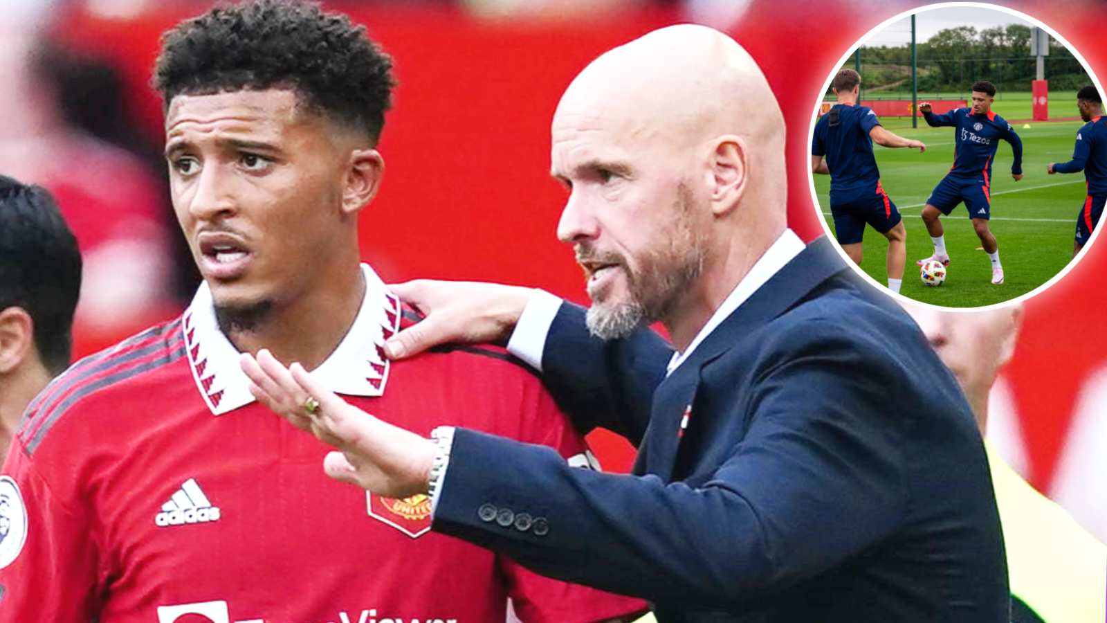 Jadon Sancho and Erik ten Hag finally set aside conflict as player rejoins Manchester United from Borussia Dortmund