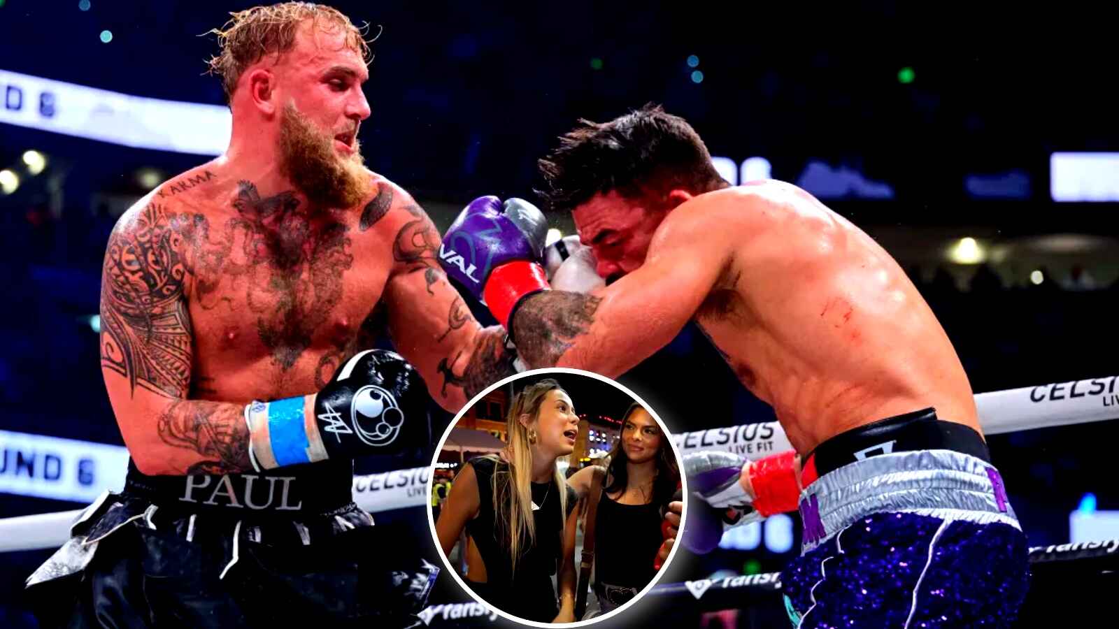 ‘Hawk Tuah’ girl’s reaction at Jake Paul fight to stunning KO is going viral