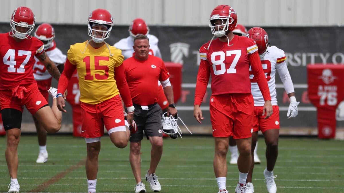 Chiefs rookie Jared Wiley is "super blessed' to be playing alongside NFL legends Patrick Mahomes and Travis Kelce
