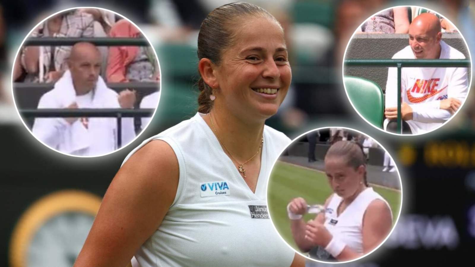 WATCH: Jelena Ostapenko banishes her coach from her player box after heated exchange during Wimbledon quarterfinal defeat to Barbora Krejcikova